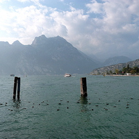 Buy canvas prints of  Lake Garda -Italy. by Lilian Marshall