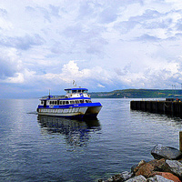 Buy canvas prints of  Dunoon Harbour. by Lilian Marshall