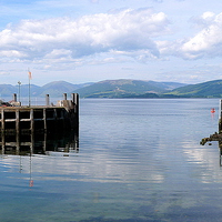 Buy canvas prints of Way out of the Harbour -Rothesay  by Lilian Marshall
