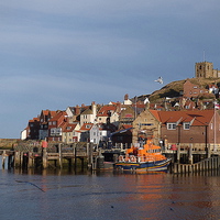 Buy canvas prints of  East Cliff Whitby. by Lilian Marshall