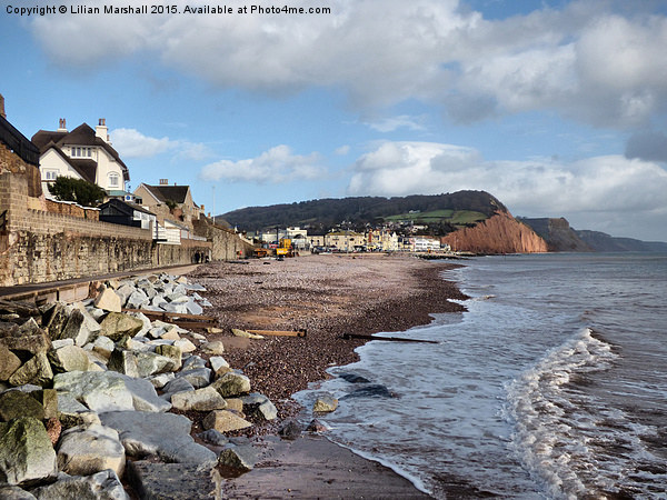 Sidmouth Beach.  Picture Board by Lilian Marshall