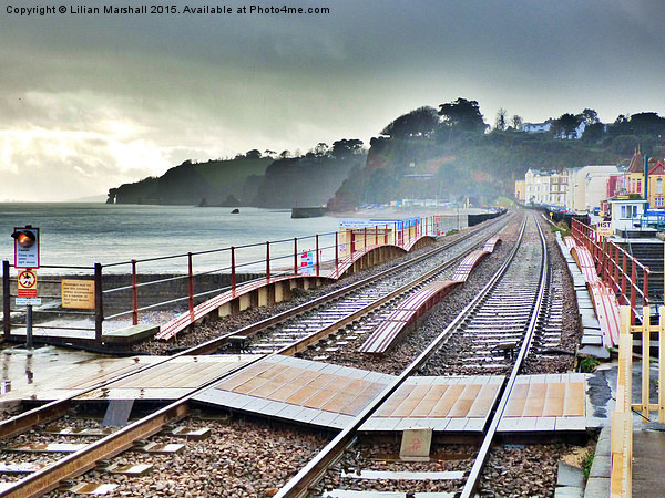  Dawlish Railway rebuilt. Picture Board by Lilian Marshall