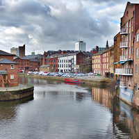 Buy canvas prints of The Calls leeds.   by Lilian Marshall