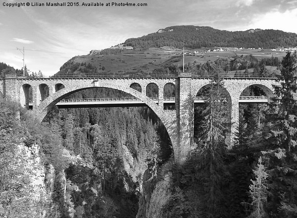 Soliser Viaduct.  Picture Board by Lilian Marshall