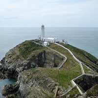 Buy canvas prints of  South Stack Lighthouse.  by Lilian Marshall