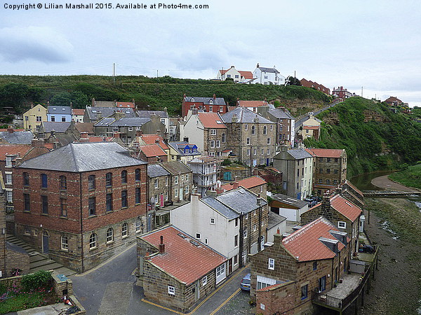  Staithes Harbour. Picture Board by Lilian Marshall
