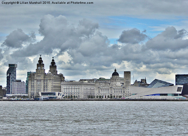  Liverpool Pier Head.  Picture Board by Lilian Marshall