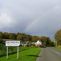 Buy canvas prints of  Rainbow over Drumburn. by Lilian Marshall