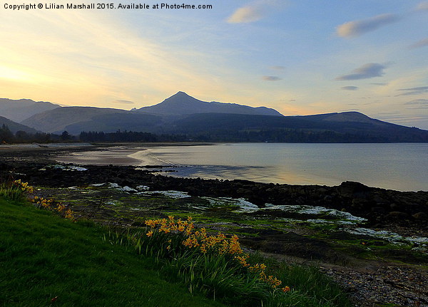 Brodick Bay. Picture Board by Lilian Marshall