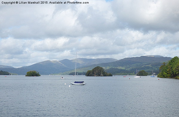  Lake Windermere at Bowness.  Picture Board by Lilian Marshall