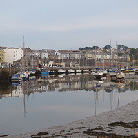 Buy canvas prints of  Caernarfon Harbour Front.  by Lilian Marshall