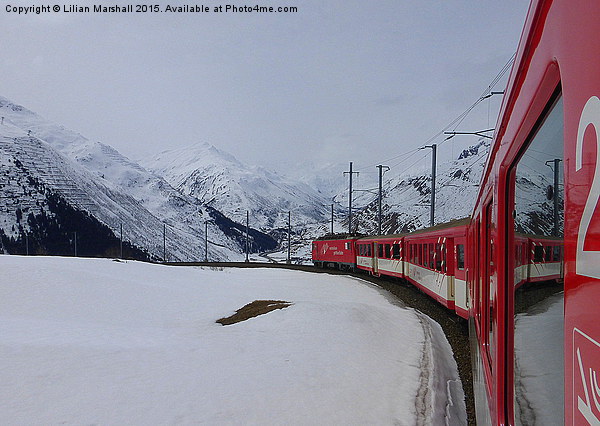 The Glacier Express  Picture Board by Lilian Marshall