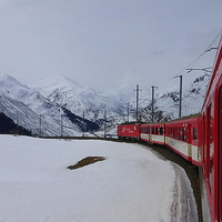 Buy canvas prints of  The Glacier Express  by Lilian Marshall