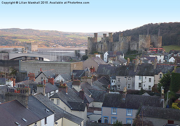  Conwy Castle. Wales. Picture Board by Lilian Marshall