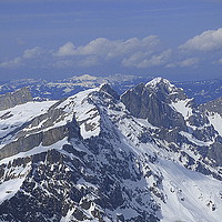 Buy canvas prints of Titlis Mountain Range.  by Lilian Marshall