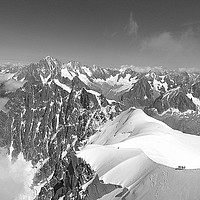 Buy canvas prints of Graian Alps. Chamonix. by Lilian Marshall