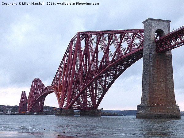 Forth Railway Bridge Picture Board by Lilian Marshall