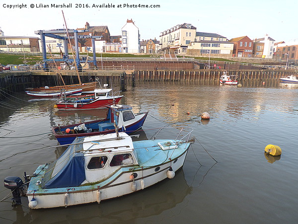 Bridlington Harbour Picture Board by Lilian Marshall