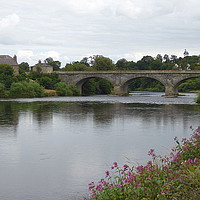 Buy canvas prints of Kelso Bridge. by Lilian Marshall