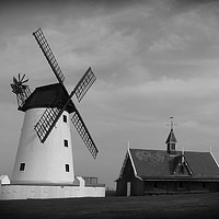 Buy canvas prints of Lytham Windmill and Lifeboat Station by Lilian Marshall