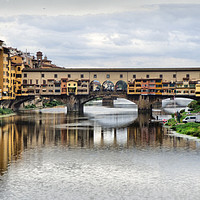 Buy canvas prints of Ponte Vecchio Florence. by Lilian Marshall