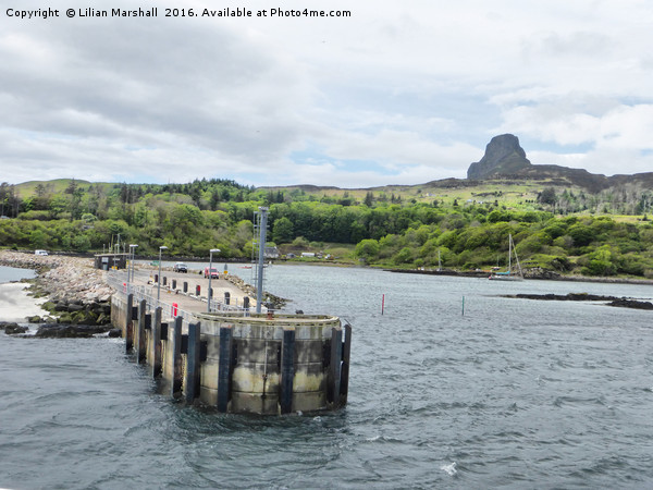 Ferry landing stage Isle of Eigg  Picture Board by Lilian Marshall
