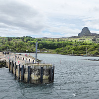 Buy canvas prints of Ferry landing stage Isle of Eigg  by Lilian Marshall