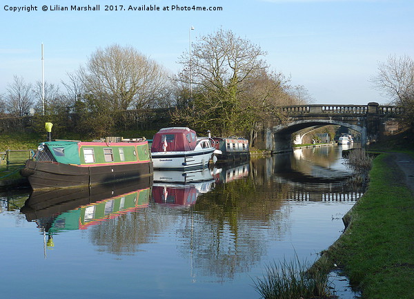 Boats on the Lancaster Canal  Picture Board by Lilian Marshall