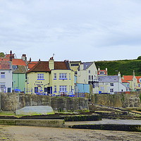 Buy canvas prints of Cod and Lobster Staithes. by Lilian Marshall