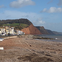 Buy canvas prints of Salcombe Hill, Sidmouth.  by Lilian Marshall