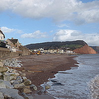 Buy canvas prints of Salcombe Hill, Sidmouth.  by Lilian Marshall