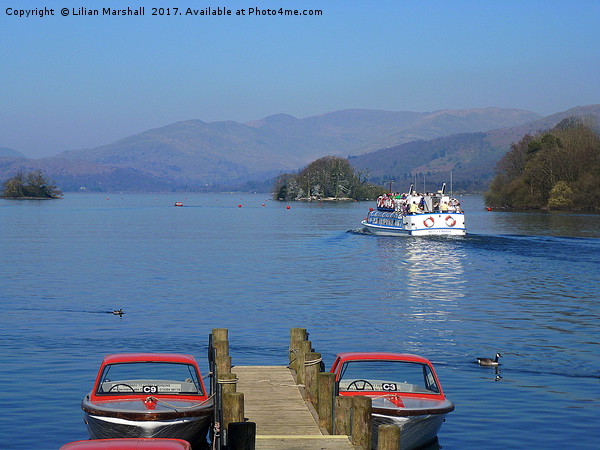Bowness on Windermere Picture Board by Lilian Marshall