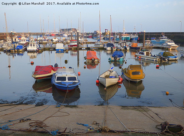 Bridlington Harbour.  Picture Board by Lilian Marshall