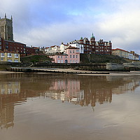 Buy canvas prints of Cromer Reflections. by Lilian Marshall