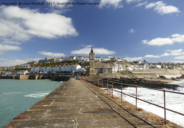Porthleven from the Stone Pier. Picture Board by Lilian Marshall