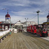 Buy canvas prints of Road Train on North Pier by Lilian Marshall