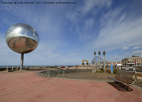 Blackpool South Promenade.  Picture Board by Lilian Marshall