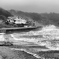 Buy canvas prints of Sandsend Beach Scarborough.  by Lilian Marshall