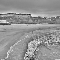 Buy canvas prints of West Cliff Whitby.  by Lilian Marshall
