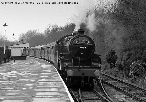 East Lancs Santa Special.  Picture Board by Lilian Marshall