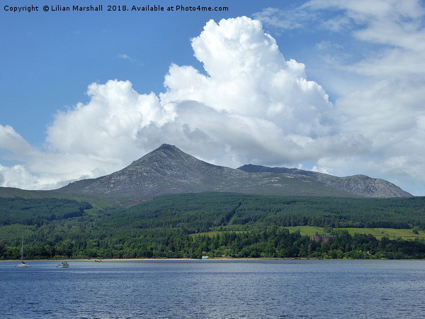 Goat Fell. Isle of Arran. Picture Board by Lilian Marshall