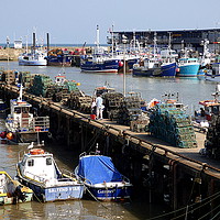 Buy canvas prints of Bridlington Harbour. by Lilian Marshall