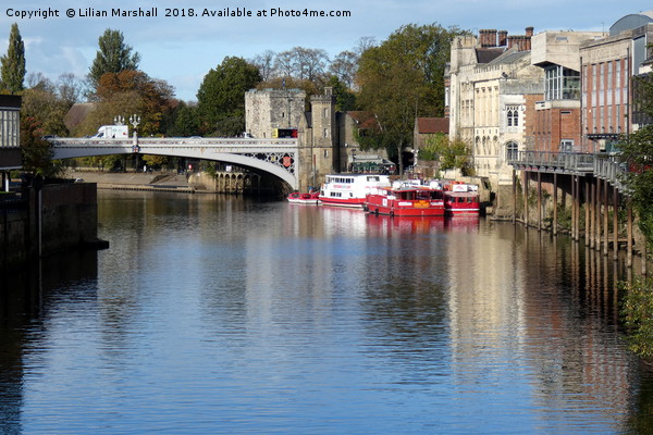 River ouse York.  Picture Board by Lilian Marshall