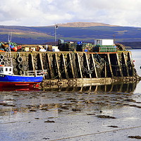 Buy canvas prints of Fishermans Pier . Tobermoray Isle of Mull.  by Lilian Marshall