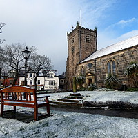 Buy canvas prints of St Chads Church. Poulton le Fylde. by Lilian Marshall