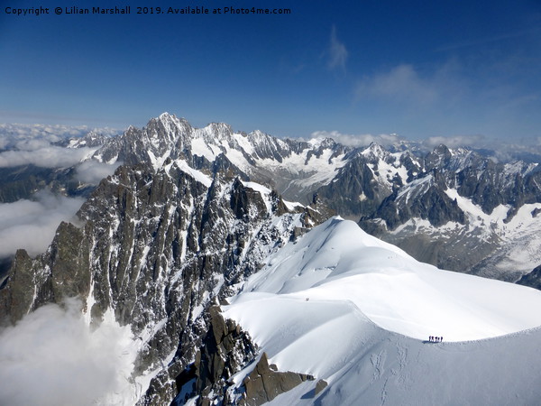 Aiguille Du Midi Chamonix Picture Board by Lilian Marshall