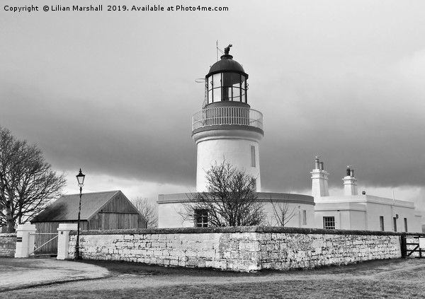 A grey day over Cromarty Lighthouse Field Station. Picture Board by Lilian Marshall