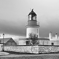 Buy canvas prints of A grey day over Cromarty Lighthouse Field Station. by Lilian Marshall