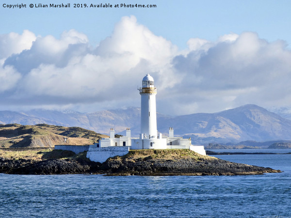 Lismore Lighthouse, Oban, Picture Board by Lilian Marshall