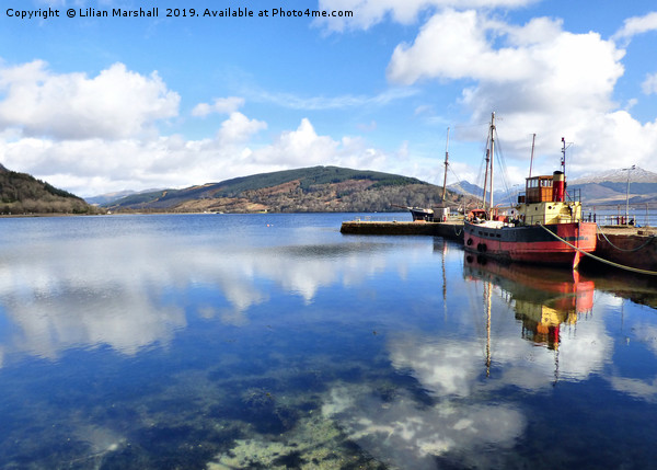 Inverary Harbour. Picture Board by Lilian Marshall